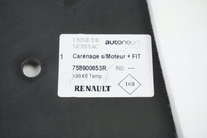 Pièce d'origine Cache sous moteur pour Renault Trafic III 758900653R