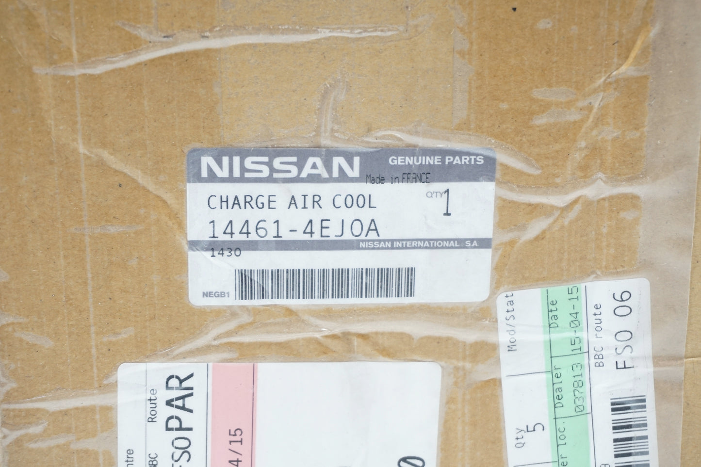 Pièce d'origine Intercooler échangeur d'air pour Nissan Qashqai J11 144614EJ0A