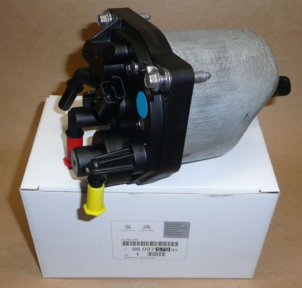 Boîtier de filtre à carburant d’origine PSA — 1.6HDi — 9809757980 — photographie de la pièce