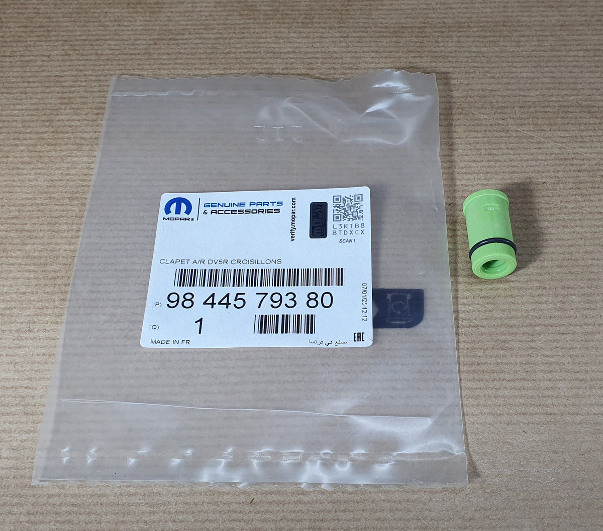 Clapet anti-retour de culasse d’origine pour Peugeot 2008 — 9844579380 — vue 2