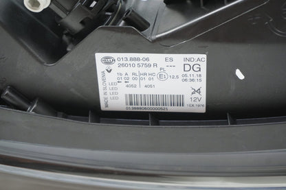 Pièce d'origine Phare LED Pure Vision droit pour Renault Kadjar 260105759R