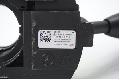 Pièce d'origine Commodo de colonne de direction avec ressort tournant et régulateur de vitesse pour Mercedes Citan A 415 905 2100/002
