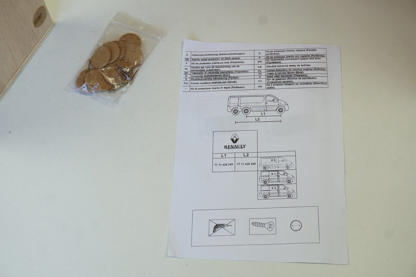 Pièce d'origine Pare-boue doublure d'aile pour Renault Trafic 77 11 428 249