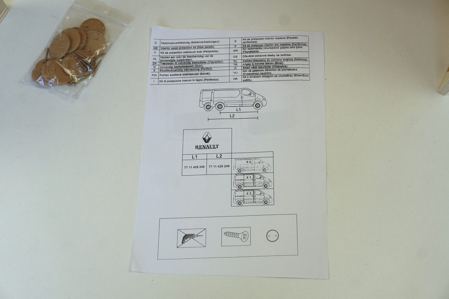 Pièce d'origine Pare-boue doublure d'aile pour Renault Trafic 77 11 428 249