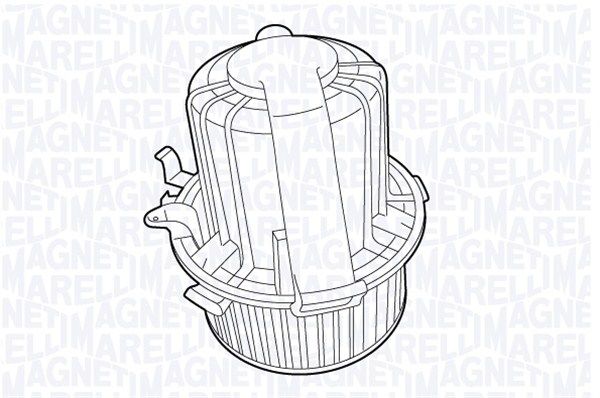 Dessin technique du fabricant — Pulseur d’air habitacle — Magneti Marelli 069412710010