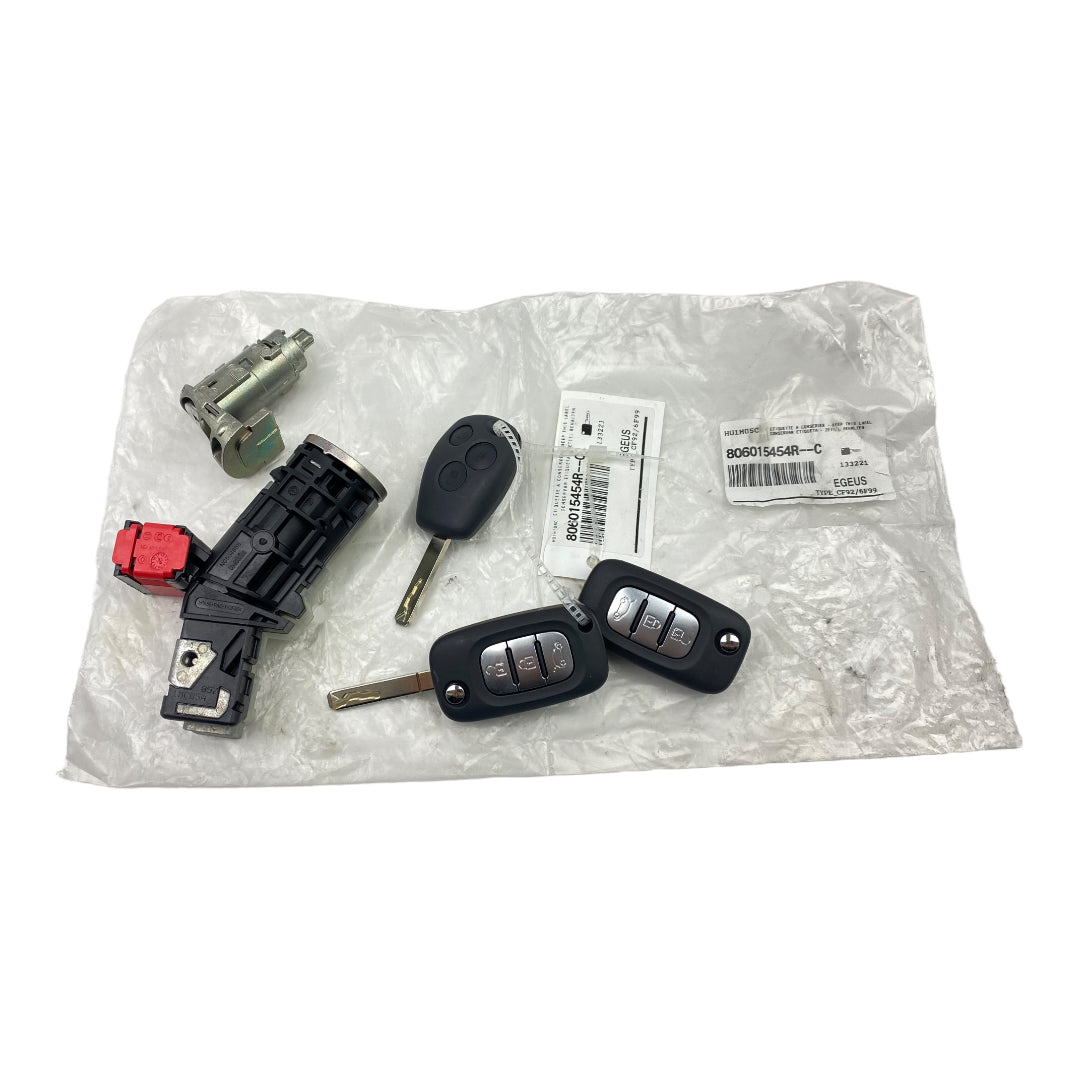 Pièce d'origine Neiman avec trois clés et barillet pour Renault Trafic III Master III 806015454R