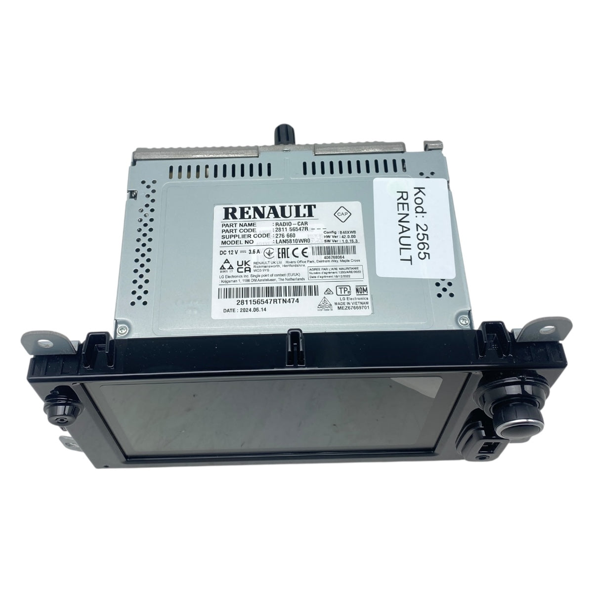 Pièce d'origine autoradio multimédia CarPlay Android pour Renault Master III Phase 2 281156547R.