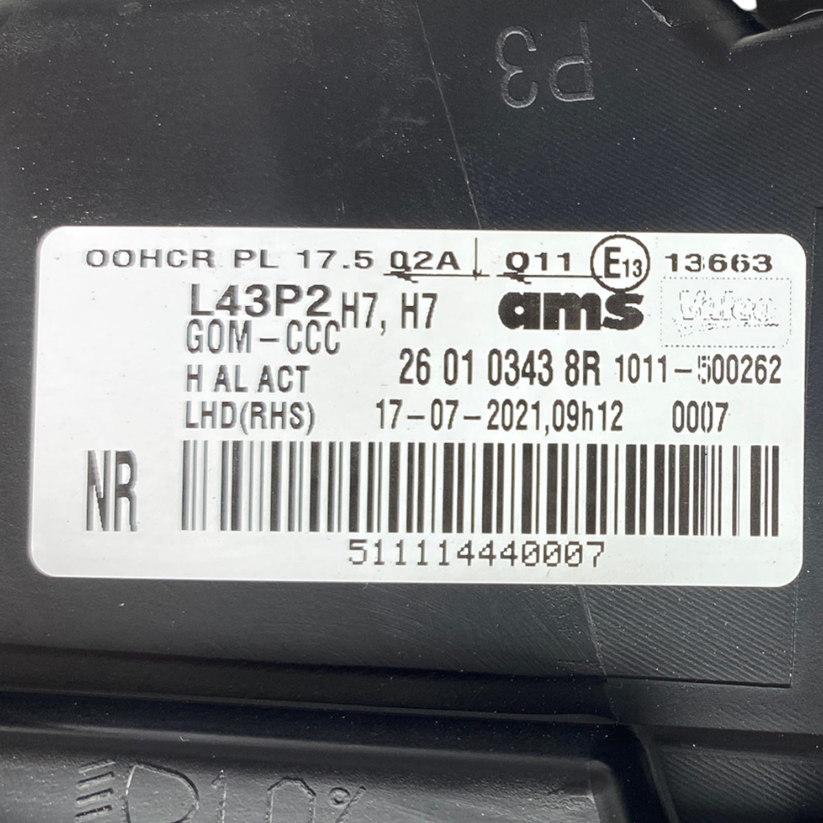 Pièce d'origine Phare avant droit pour Renault Latitude 260103438R