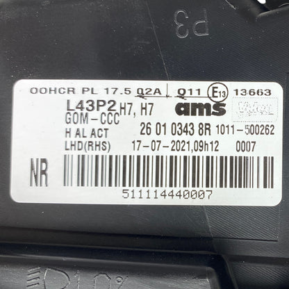Pièce d'origine Phare avant droit pour Renault Latitude 260103438R