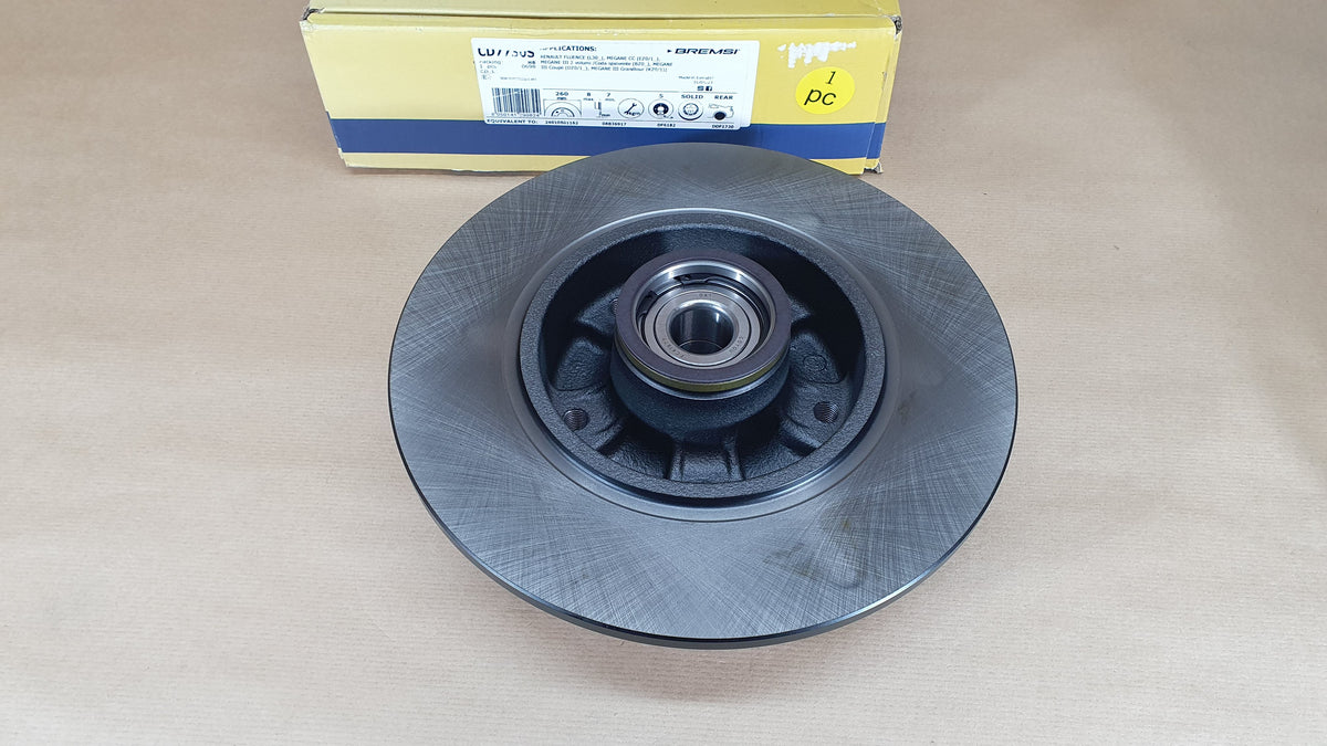 Disque de frein arrière pour Renault Mégane III — BRE CD7730S — vue 1
