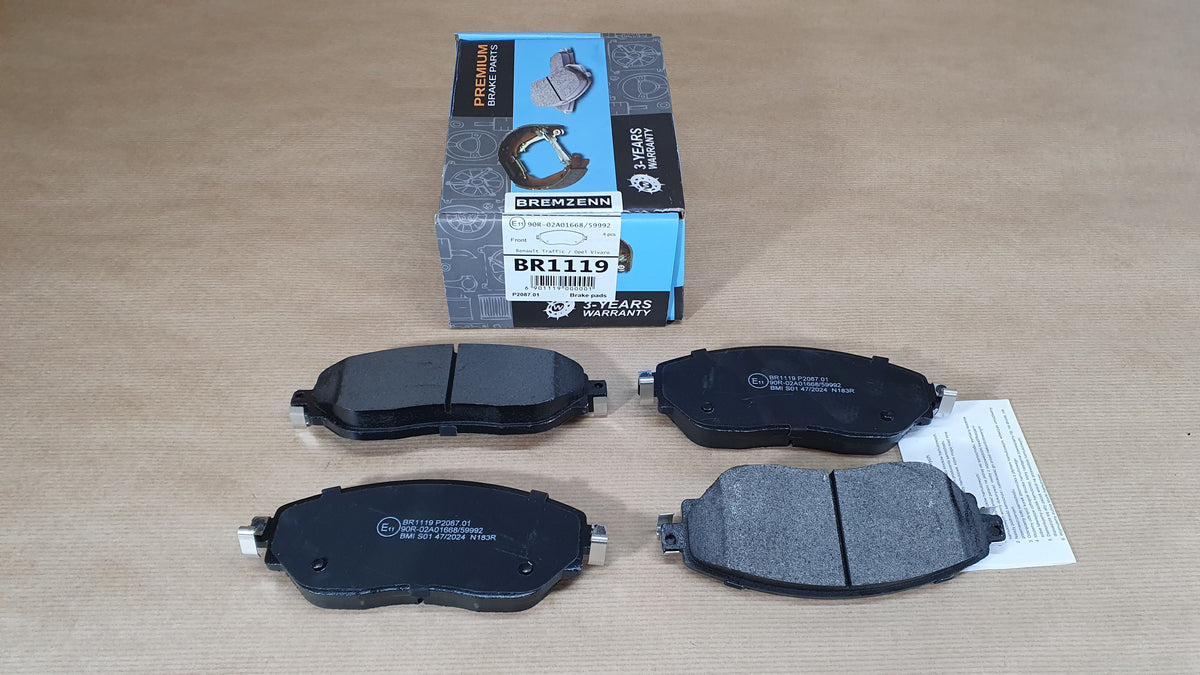 Plaquettes de frein avant pour Renault Trafic III — BRM BR1119 — vue 1