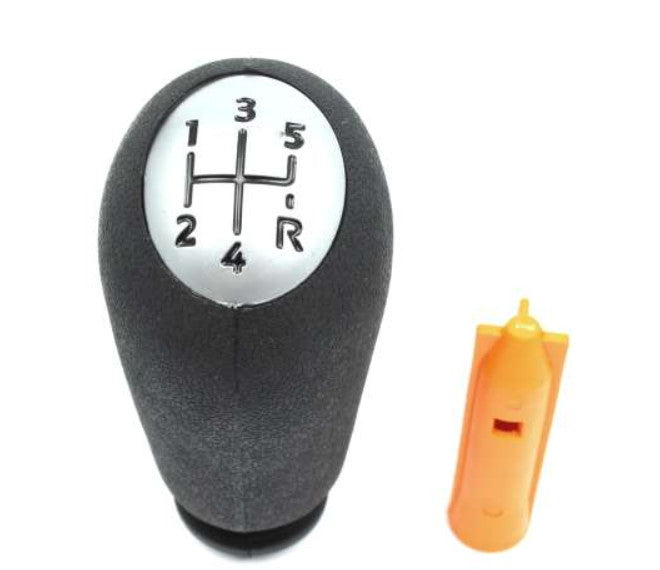 POMMEAU DE LEVIER DE VITESSES RENAULT Clio  05> 5 VITESSES CHROMÉ