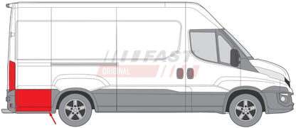 Baguette extérieure arrière, gauche ou droit pour Iveco Daily — FT12391 — vue 2