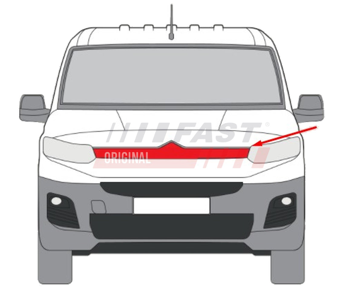 Calandre pour Citroën Berlingo — FT13482 — vue 2