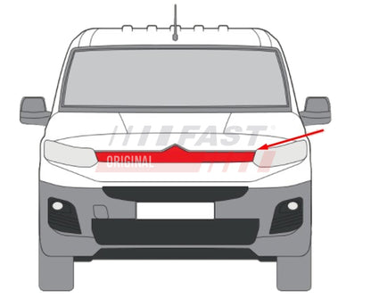 Calandre pour Citroën Berlingo — FT13482 — vue 2