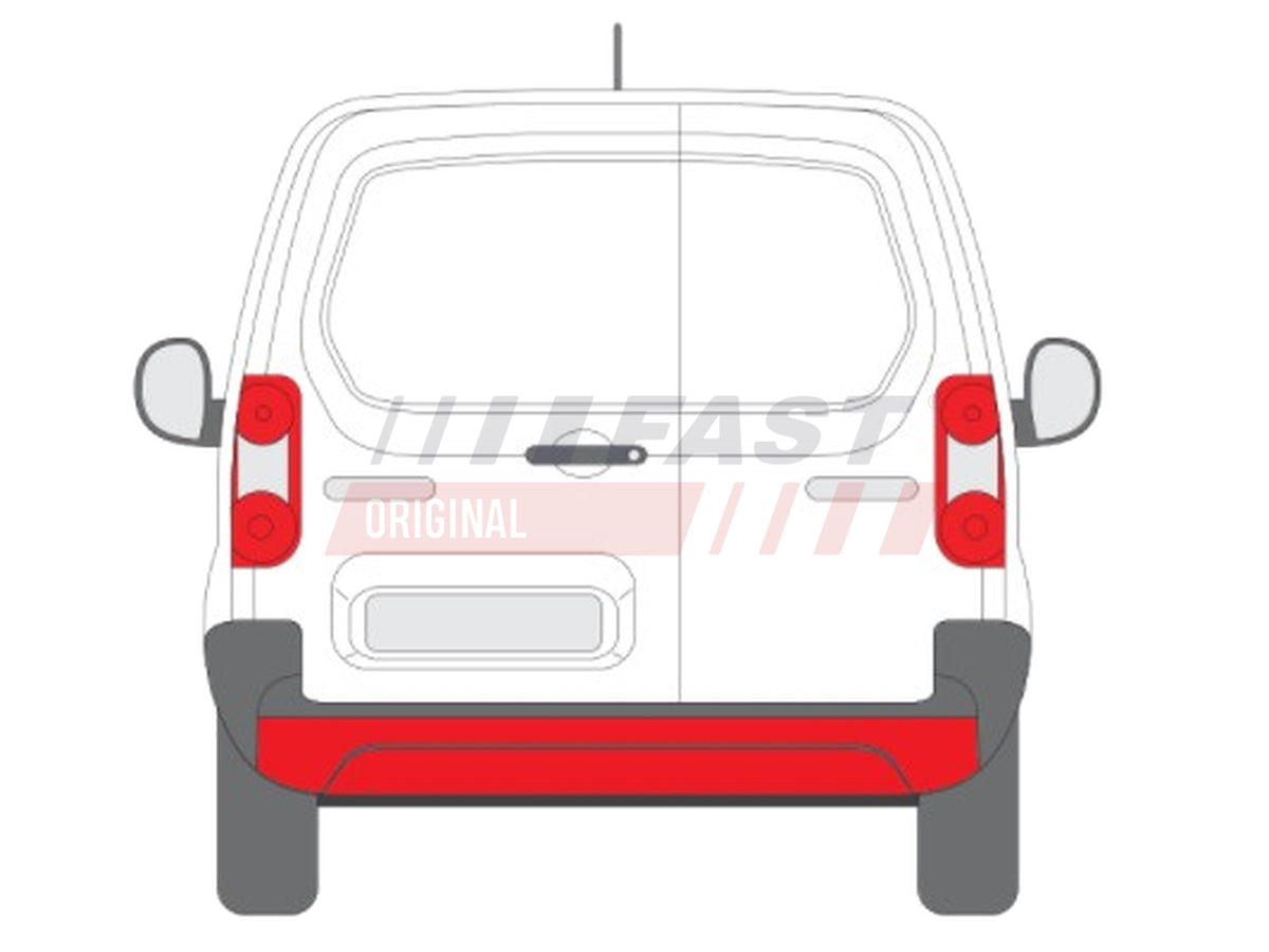 Pare-chocs arrière pour Citroën Berlingo — FT13486 — vue 2