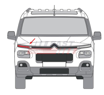 Feu de jour côté droit pour Citroën Berlingo — FT13597 — vue 1