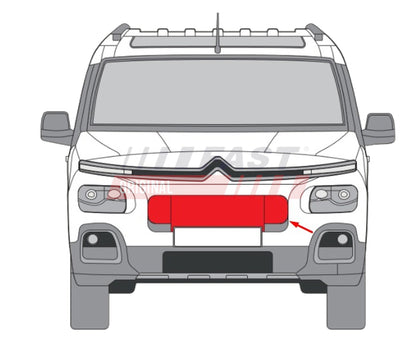 Calandre pour Citroën Berlingo — FT13607 — vue 2