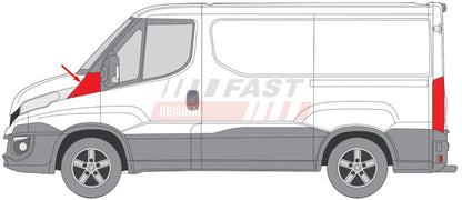 Panneau de carrosserie extérieur avant, côté gauche pour Iveco Daily — FT14123 — vue 1