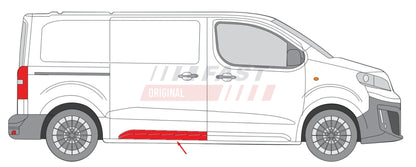 Baguette extérieure côté droit pour Citroën Jumpy — FT90466 — vue 2