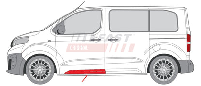 Baguette extérieure avant, côté gauche pour Citroën Jumpy — FT90467 — vue 2