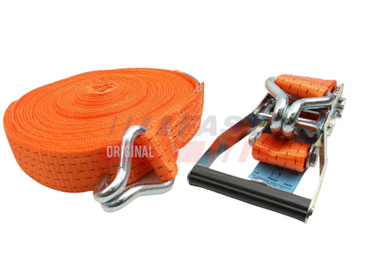 Sangle d’arrimage à cliquet orange, 5 t, 12 m × 50 mm, 2500 daN — FT98216 — vue 1