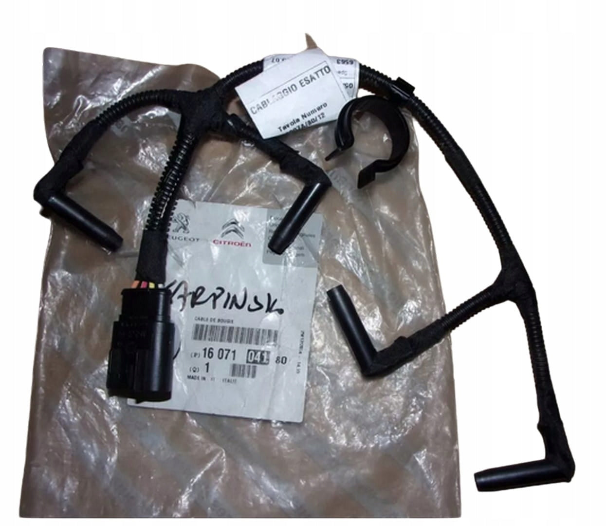 Original FICHE AVEC FAISCEAU DE BOUGIE DE PRÉCHAUFFAGE Citroën Jumper 3, Peugeot BOXER 3 UTILISATION DANS DE NOMBREUX VÉHICULES , 1607104180