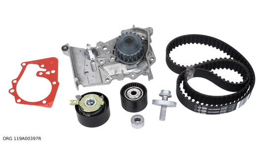 Pièce d’origine kit de distribution avec pompe à eau pour Renault 1.4 / 1.6 16V K4J / K4M, ORG 119A00397R.
