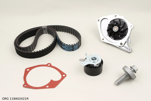 Pièce d’origine kit de distribution avec pompe à eau pour Renault 1.5 dCi depuis 2004 74M, ORG 119A02421R.