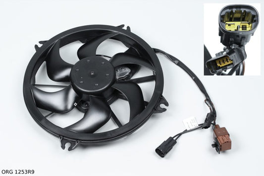 * Pièce d’origine ventilateur de refroidissement pour Citroën C5 08-/407 avec module 2+4P, ORG 1253R9.