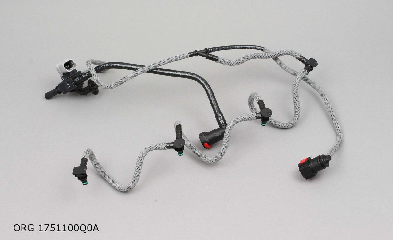 * Pièce d’origine tuyau de retour d'injecteurs extérieur avec capteur pour Renault 2.2dCi, ORG 1751100Q0A.