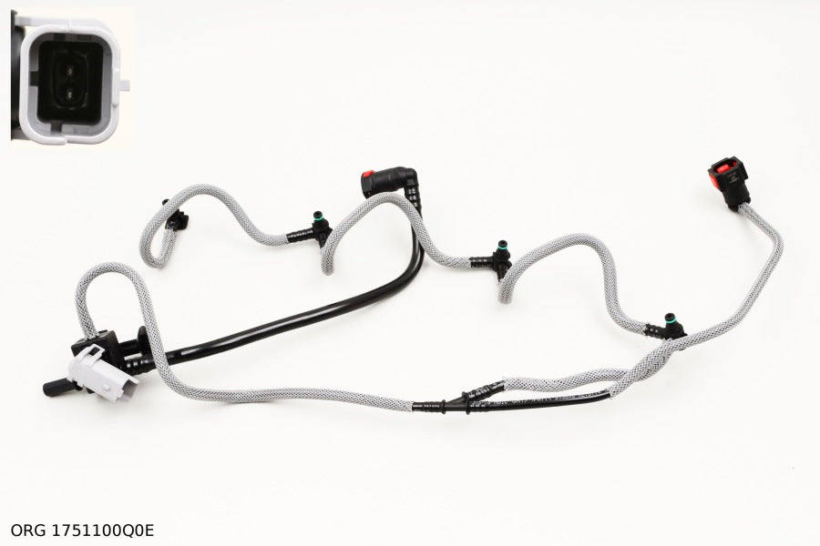 * Pièce d’origine tuyau de retour d'injecteurs extérieur avec capteur pour Renault 2.5dCi, ORG 1751100Q0E