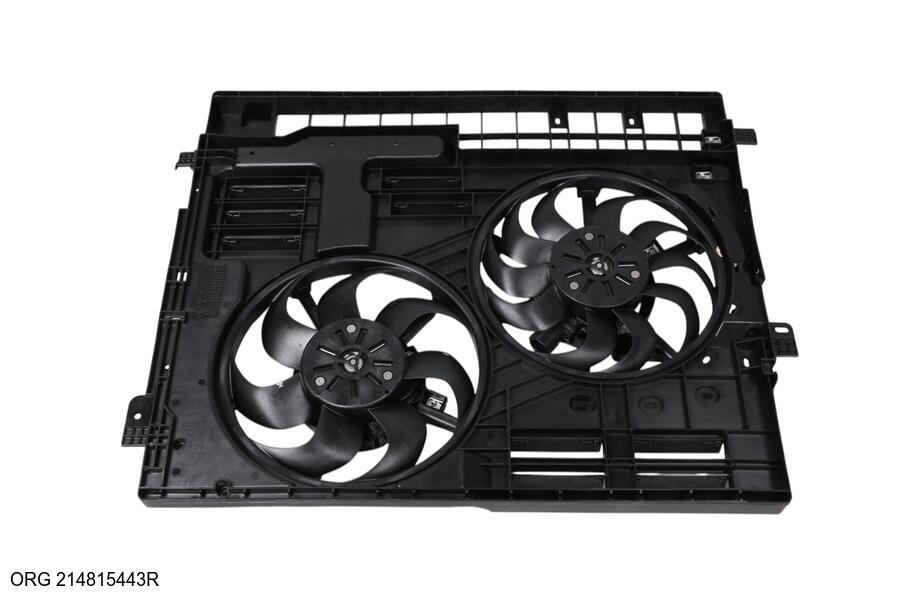 Pièce d’origine ventilateur de radiateur 19-, arrière, complet pour Renault Trafic, 214815443R.