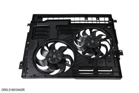 Pièce d’origine ventilateur de radiateur 19-, arrière, complet pour Renault Trafic, 214815443R.