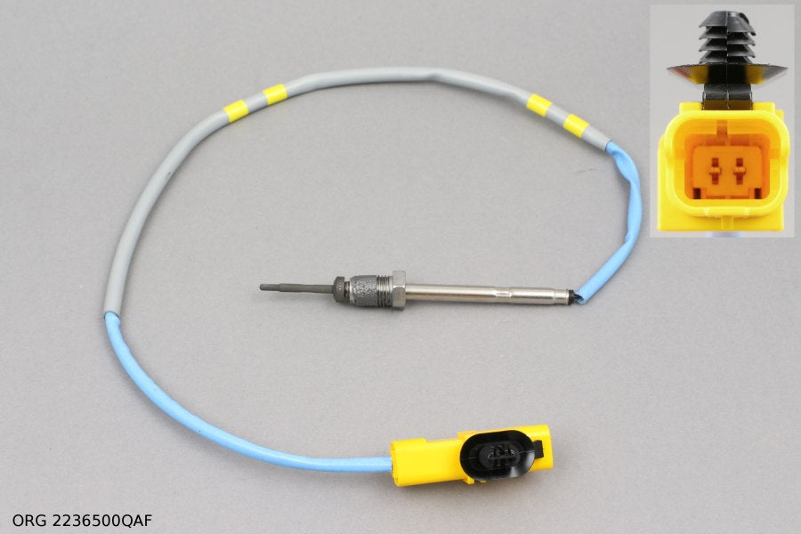 * Pièce d’origine capteur de température des gaz d'échappement pour Renault Mégane / Laguna 2.0dCi, 2236500QAF.