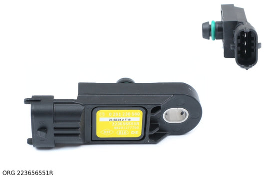 Pièce d’origine capteur de pression d’air d’admission 1.6/2.3dCi, biturbo pour Renault, 223656551R.