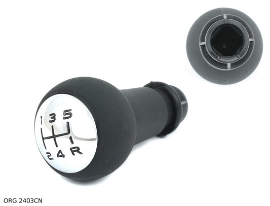 * Pièce d’origine pommeau de levier de vitesse pour Citroën/Peugeot 5B Citroën C2/C3/Peugeot 407 argenté, 2403CN.