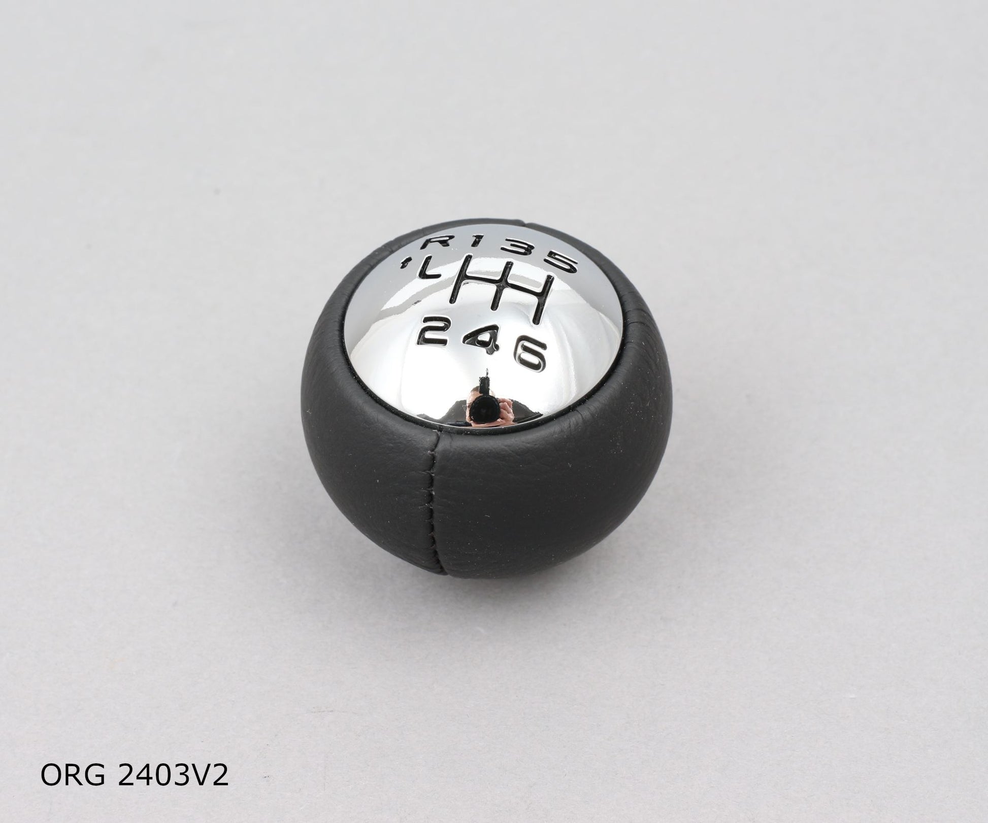 * Pièce d’origine pommeau de levier de vitesse pour Citroën/Peugeot 6B Peugeot 307/407 chromé satiné, 2403V2.
