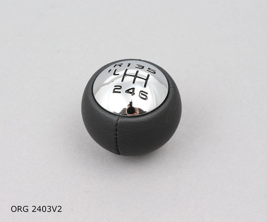 * Pièce d’origine pommeau de levier de vitesse pour Citroën/Peugeot 6B Peugeot 307/407 chromé satiné, 2403V2.