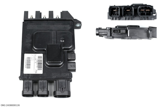 Pièce d’origine boîtier de fusible 13- pour Renault Mégane, 243800011R.