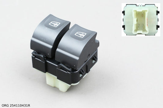 Pièce d’origine interrupteur de lève-vitre 13- pour Renault Kangoo, 254110431R
