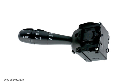 Pièce d’origine commutateur d’éclairage 12-, avec antibrouillards, avec avertisseur pour Dacia Logan / Dacia Sandero, 255400337R