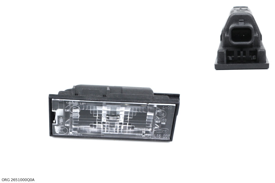 * Pièce d’origine éclairage de plaque d'immatriculation pour Renault Master III / Mégane III depuis 2008, 2651000Q0A.