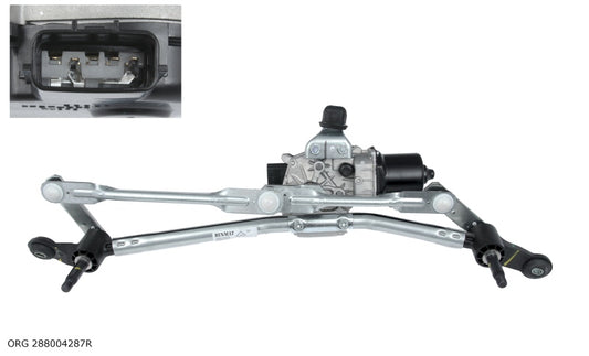 Pièce d’origine mécanisme d’essuie-glace avec moteur avant pour Dacia Dokker Lodgy, 288004287R