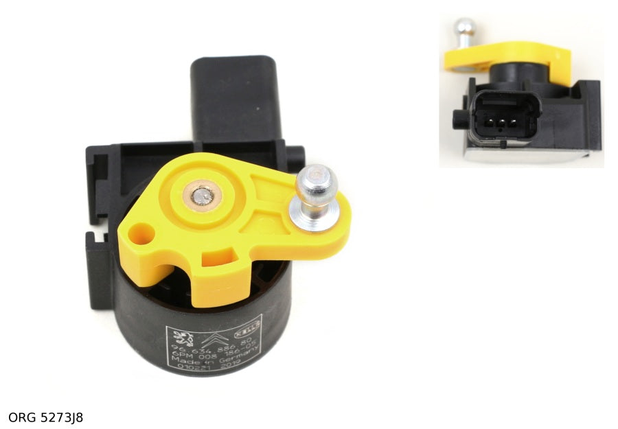 *Pièce d’origine capteur de correcteur de portée des phares pour Citroën C5 à partir de 2008 avantdroit, 5273J8, 5273.J8.