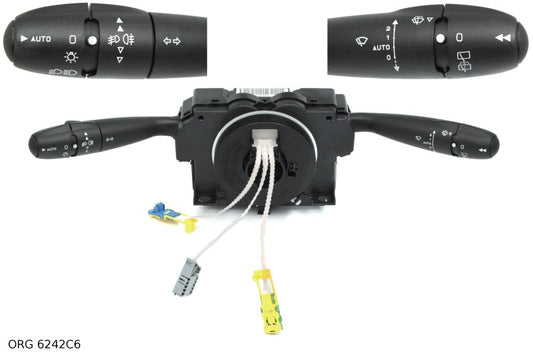 *Pièce d’origine commodo d’éclairage pour Peugeot 206 (depuis 2002) / Peugeot 307 / 807, 6242C6, 6242.C6.
