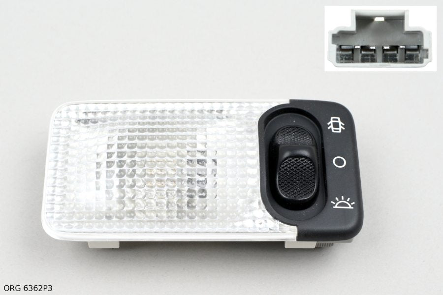 *Pièce d’origine plafonnier pour Citroën / Peugeot Berlingo (depuis 2008), noir, 6362P3, 6362.P3.
