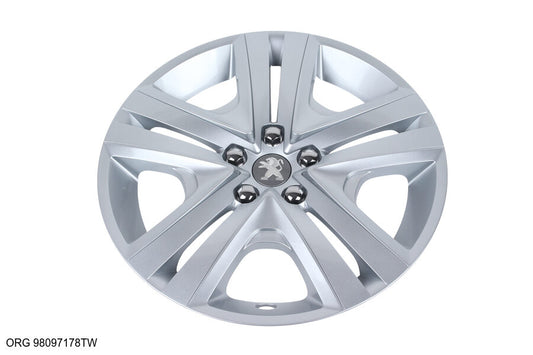 *Pièce d’origine enjoliveur de roue pour Peugeot 208 / Peugeot 301, 98097178TW.