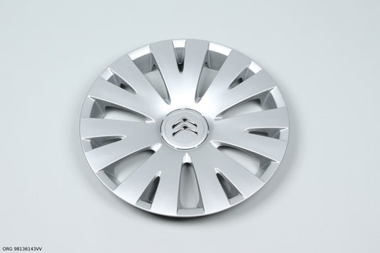 *Pièce d’origine enjoliveur de roue pour Citroën Berlingo, 98136143VV.