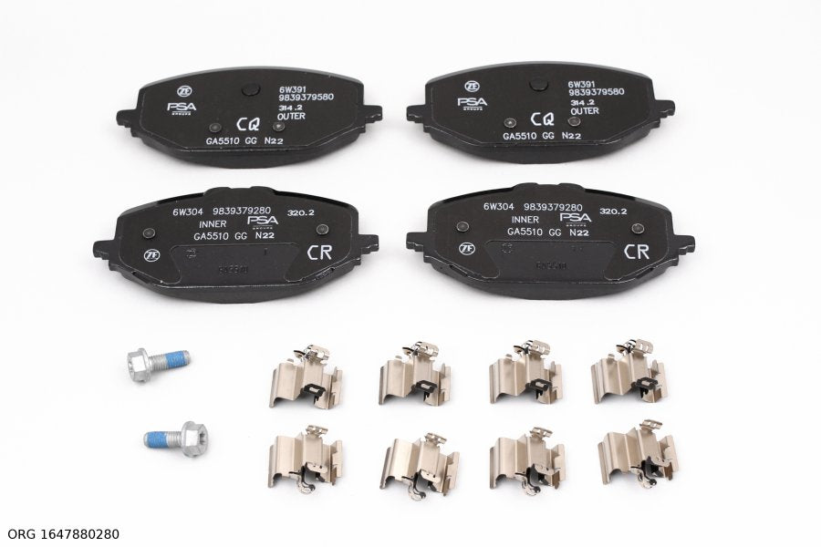 Jeu de plaquettes de frein d’origine PSA Peugeot 508, Peugeot Partner à partir de 2021 1647880280 - vue 1